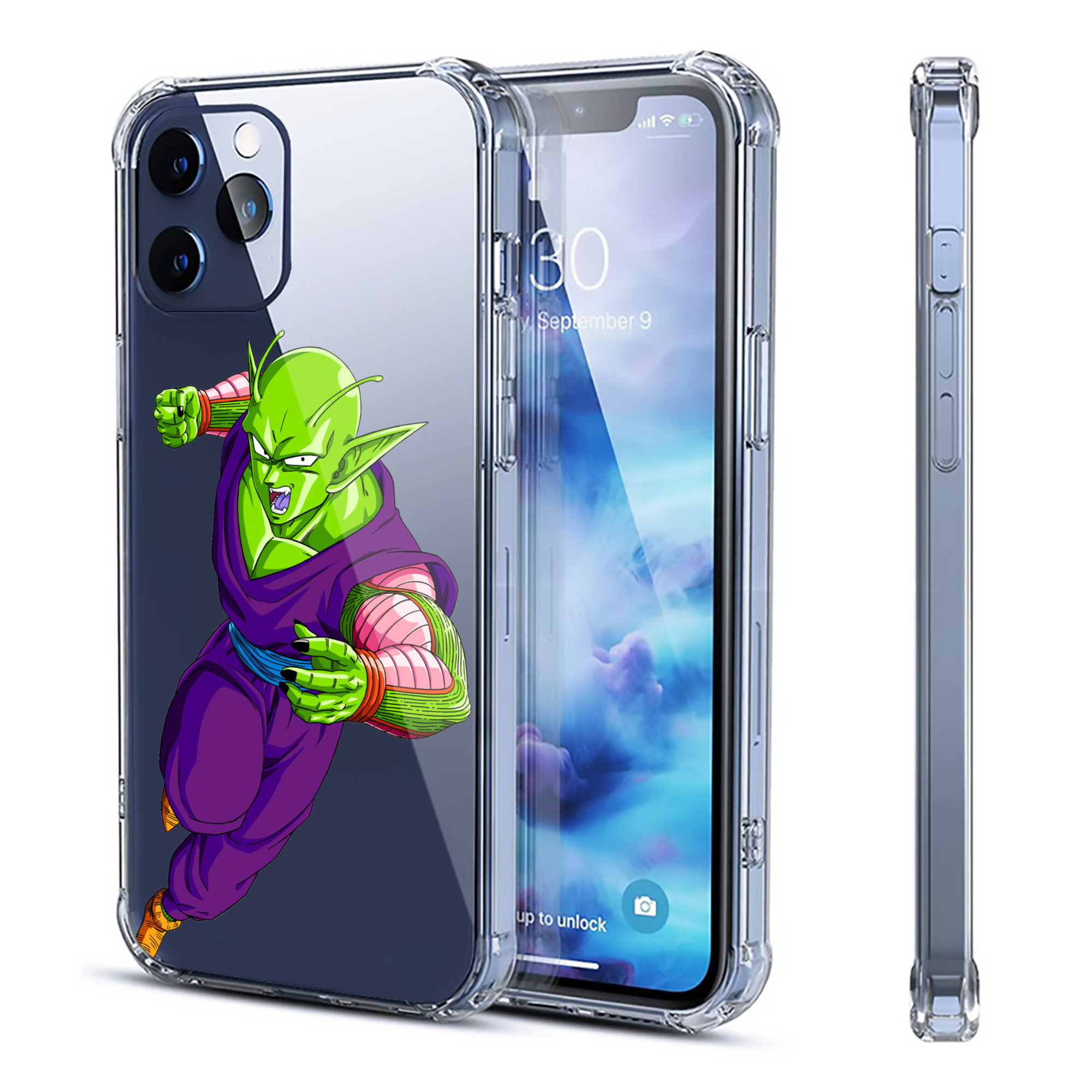 （画像用） ドラゴンボール ピッコロ DRAGON BALL Piccolo 【iPhone 12シリーズ対応】透明スマホケース（クリアソフトケース）